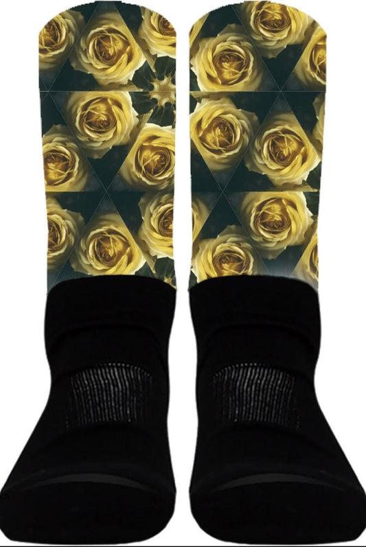 Yellow Rose Socks